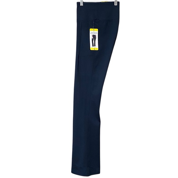 Jockey Studio Flare Pant S Neo Navy Pull-On Comfort Side Pocket Straight Leg NWT - Picture 8 of 12